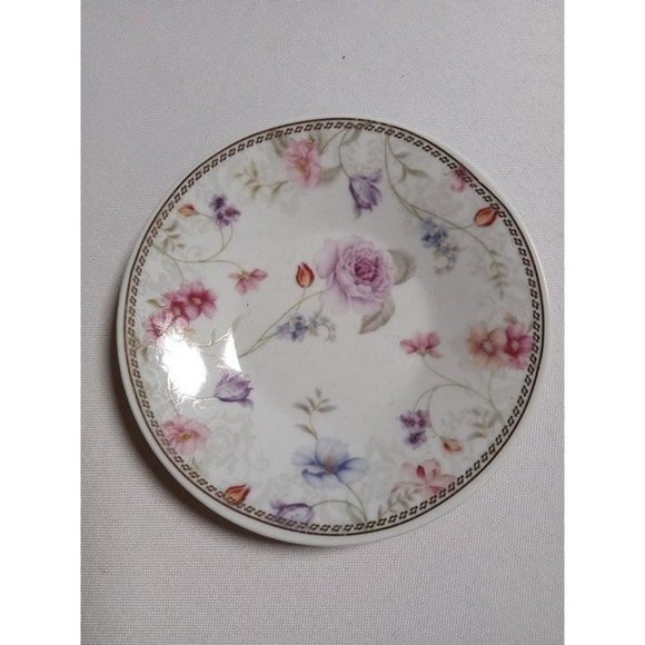 Lorren Home Trends Coffee Collection Mini Cup and Plate Set w/Rack - Picture 5 of 6